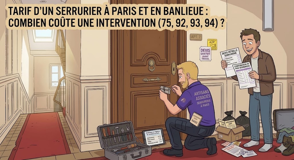 Tarif d'un serrurier à Paris et en banlieue